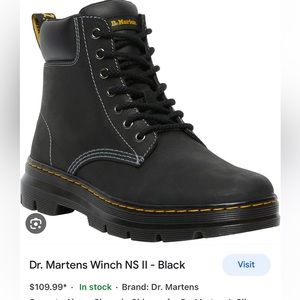 Dr. Martins Men”s Black size 11 Winch NS 11. New.